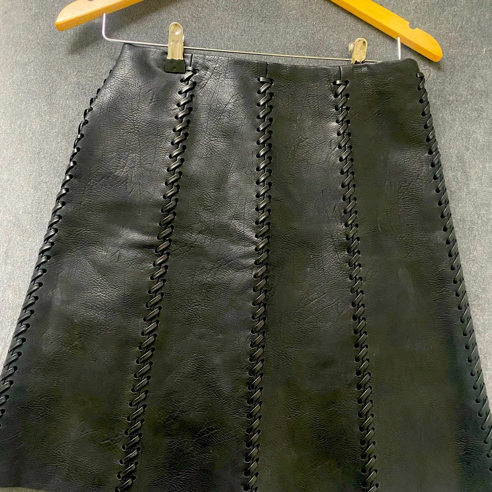 Bishop + Young vegan leather skirt